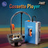 Cassette Set, 1970s Cassettes PANTASY Retro Player Building Portable Tape Player Model with Interchangeable