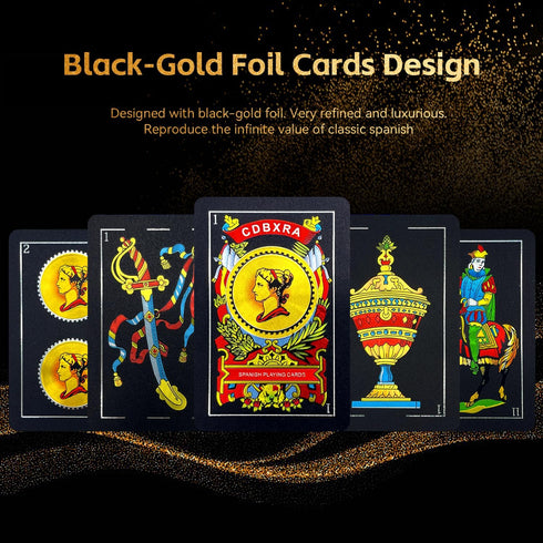 1) Spanish Playing Cards, Original Spanish Cards Games Deck of Cards, Briscas Cards Puerto Rico Mexican Playing Cards