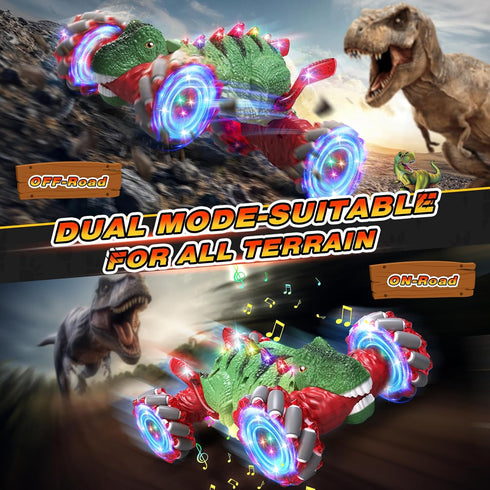 Kids2.4GHz Car4WD 3 4 5 6 7 OSIMILY Remote Control CarDinosaur Toys car for LED Gesture Sensing RC Rotation RC Stunt