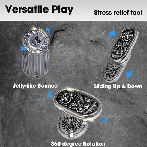 Fidget Toy for Adults, Fidget Toys, Rotating Metal Magnetic Fidget Slider, Help Relieve Stress Anxiety, Compact