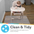 49.5" 49.5" Nuby High Chair Square Floor Mat - Waterproof and Clear Floor Mat - Protects Floor from Spills and Messes