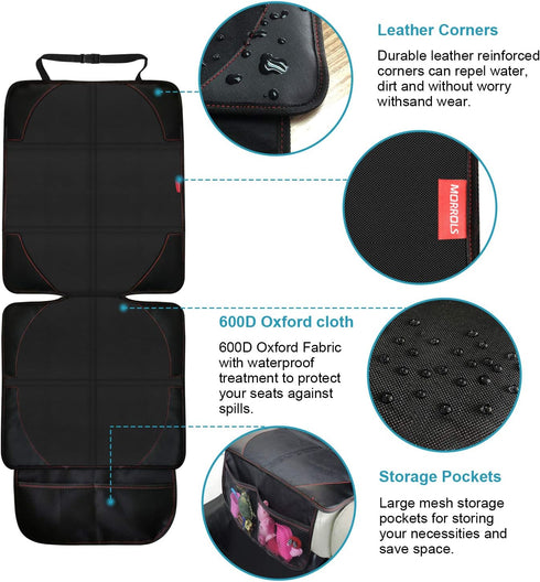 MORROLS -1 Pack Car Seat Protector for Child, Baby, Pets car seat Cover with Thick Padding- Waterproof Universal Size