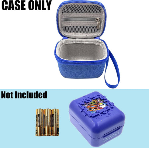 LeoTube Hard Carrying EVA Case for Bitzee Digital Pet - Storage Travel Holder for Kids (Case Only) (Blue)