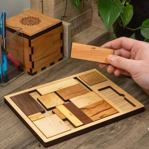 Creative Crafthouse Impossible Brain Teaser for Adults - Calibron 12 Brainteaser - Very Difficult Wood Puzzle