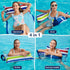 Hammock 2 Pack Hammock 4 1 Swimming Jasonwell Inflatable Pool Float - Water Pool Floaties Multi-Purpose (Saddle Lounge