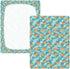 Jynexis 52x28 Crabs Underwater Blue Print Baby Crib Sheets, Cotton Fitted Crib Sheet, Soft Breathable, Fits Standard