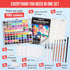 Art Vista Set 100 Set Premium Watercolor Paint Bundle with Bright Colors & Paper Pad for Beginners & Professional