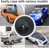 4 Pack 12mm Hex Wheels and Tires Set with Locknuts and Wrench for RC 1/10 On Road Racing Touring Car