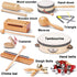 LOOIKOOS Toddler Musical Instruments, Natural Wooden Percussion Toy Set for Kids with Storage Bag