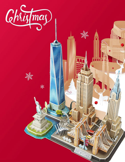 3D Puzzle for Kids Ages 8-10 - New York City STEM Projects, Arts and Crafts for 8-12 Year Old Girls, Birthday Gift
