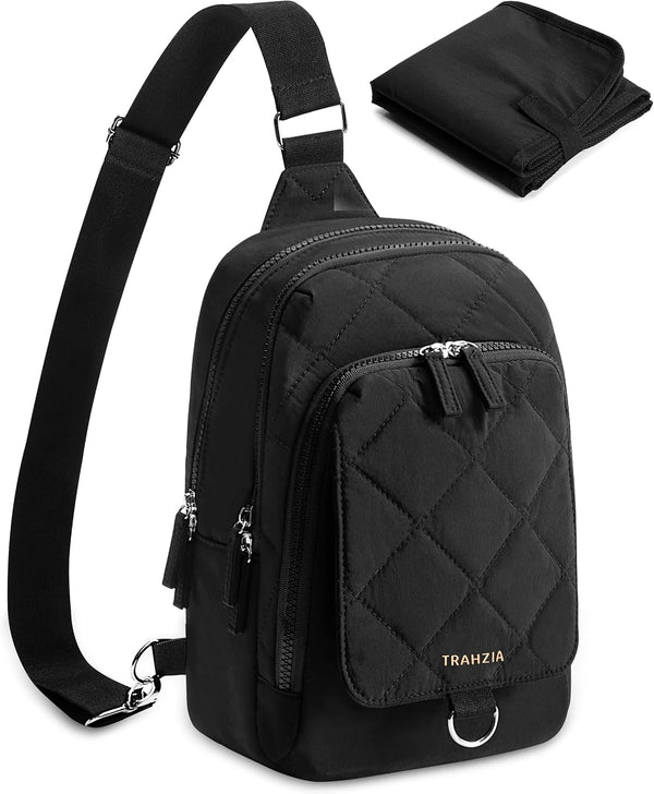 Mini Diaper Bag with Portable Changing Pad, Small Crossbody Diaper Purse with