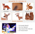Animal Figures 6pcs - Plastic Woodland Animals Action Model for Science Project, Learning Educational Toys, Birthday