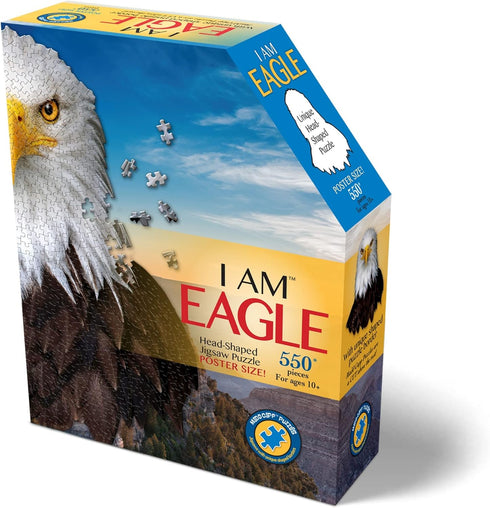 Madd Capp Puzzles - I AM Eagle - 550 Pieces - Animal Shaped Jigsaw Puzzle
