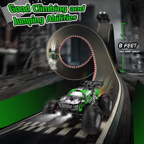 1:20, 10KM/H, 2 2.4GHZ, Remote Control Car, All-Terrain Remote Control Car for Boys, Rechargeable Rc Truck with LED