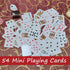 Mini Playing Cards 10 Set - Poker Cards Miniature Set with Gift Box, Great Novelty Gift for Parties