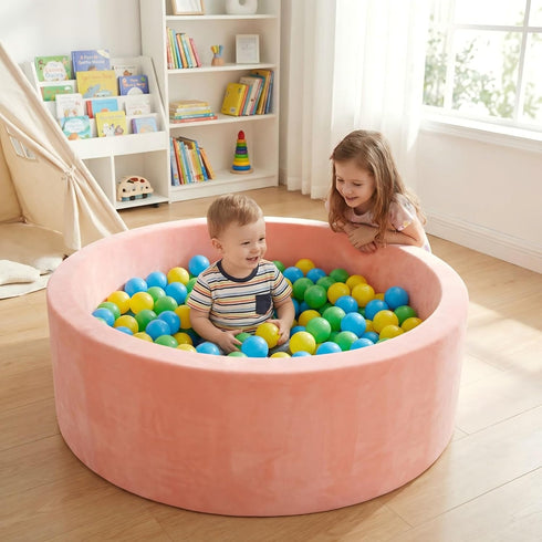 35.4"x 11.8" Foam Baby Ball Pit, Ball Pits for Toddlers, Soft Round Kiddie Playpen Ball Pool for Kids with Soft Memory