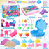 2lb 6 3 4 5 6 7 8 G.C Ocean Mermaid Sensory Bin for Girl Kid Toy, Play Sand/Large Sea Shell/Sandbox/ Castle