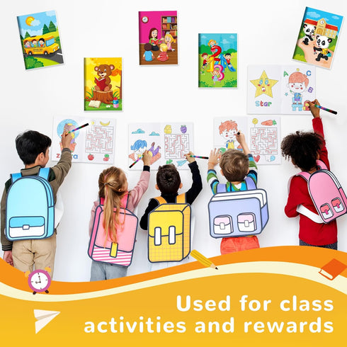 60 BenLouis Pcs Preschool Kindergarten Mini Coloring Books Kids Graduation Party Favors Small Activity Books Bulk