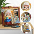 MEIEST 3D Set,Creative (4-The Mini Building Blocks Cute Painting Model DIY Simulation Particle Stereograph Collection