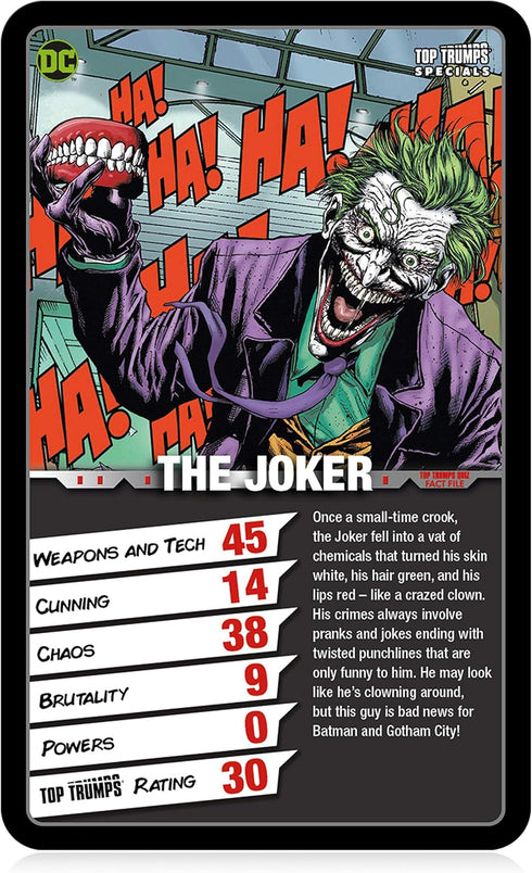 Top Trumps DC Super Villains Card Game - Family Learning Games for Kids & Adults, 2+ Players, Ages 6+