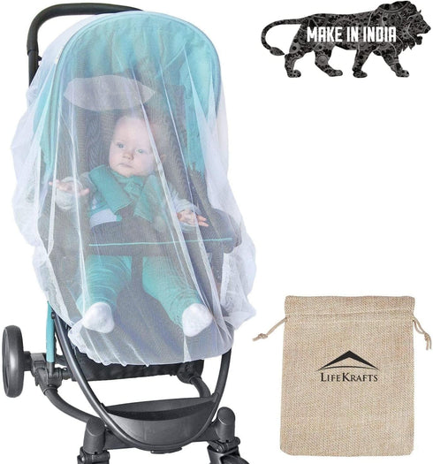 Generic Stroller Mosquito Net for Baby, Carriers, Car Seats, Cradles. 29 x 21