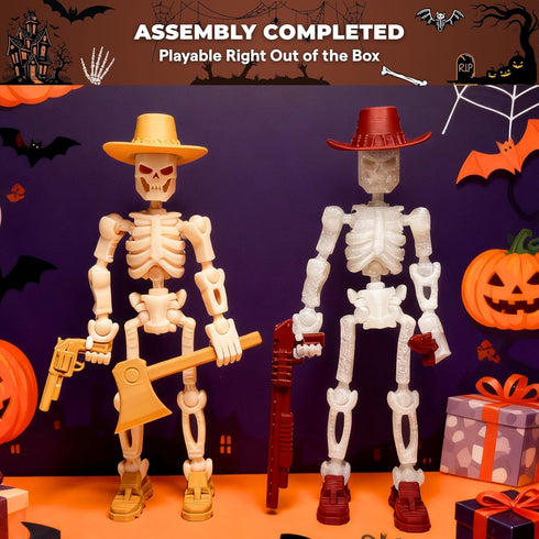 T13 (Dummy 13 13), 3D Action Figure / Titan Skeleton Guard - Printed Poseable Robot | Skeletons for Kids, Christmas