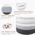 WISELIFE Large Storage Basket, Cotton Rope Basket 21.7"x 21.7" x 13.8", Baby Laundry Basket with Handle, Big Basket,