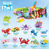 12 Pack Set, 12 1 14+ (353pcs) HIGH GODO Party Favors Building in Shark Marine Animals Building Blocks Toy for Goodie