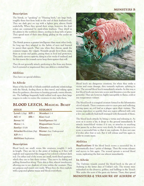 After Winter Dark: Monsters & Treasure of Aihrde - Hardcover RPG Book by Troll Lord Games