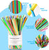 Pick Up Sticks - 240 Pieces Classic Retro Toys with 1 Black Bag for Family Fun Game Present