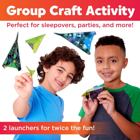 80 6+) Creativity for Kids Stunt Squadron Fold & Launch Paper Airplanes: Create Paper Airplanes, STEM Science Kit