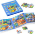 Nattork Magnetic Puzzle Book for Toddlers 3-6 Girls Boys,New Vehicle Travel Puzzles