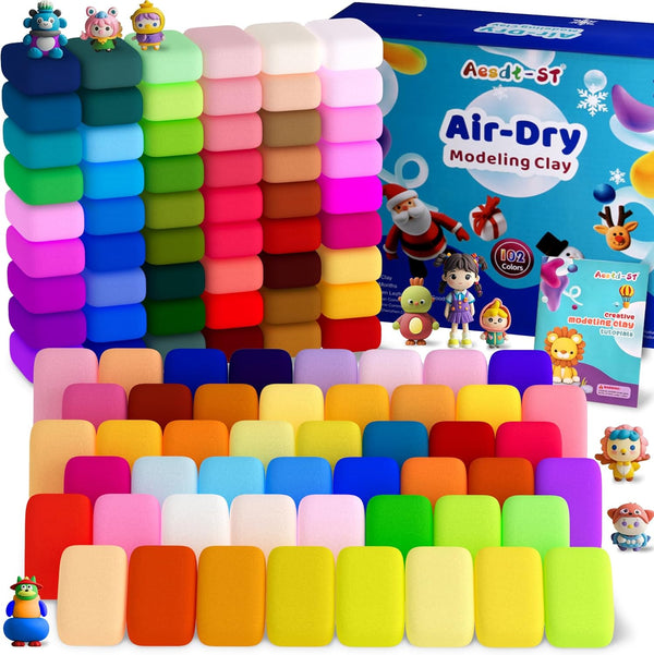Air Dry Clay 102 Colors, Modeling Clay for Kids, Model Magic Clay,