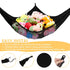 Jumbo Toy Net Hammock for Stuffed Animals, KoHuiJoo Wall Sling Corner Organizer, Black 2 Pack