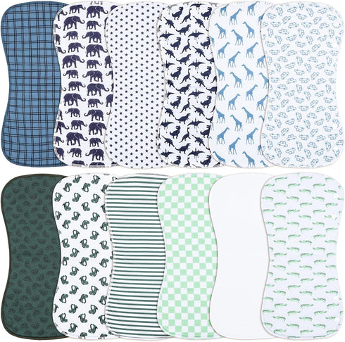 Baby Burp Cloths &Baby B.ibs 2-in-1 Design 3 Layers Thicken Cotton Absorbent