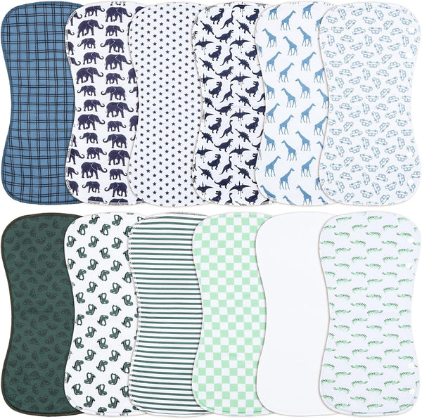 Baby Burp Cloths &Baby B.ibs 2-in-1 Design 3 Layers Thicken Cotton Absorbent