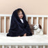 CREVENT 30''X40'' Soft Cozy Warm Baby Blankets for Boys Girls, All Season Use, Newborn Essentials (Wave Dark Blue/Navy)