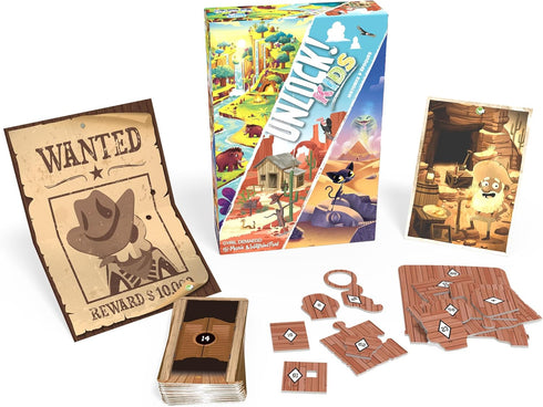 6+, 1-4 20-60 Unlock! Kids: Stories from the Past Card Game - Escape Room Game for Kids and Adults, Cooperative Mystery