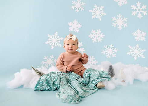Jane Design Large Premium Knit Baby Swaddle Blanket by Copper Pearl