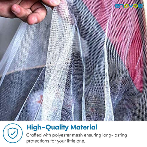 Pack Enovoe Mosquito Net for Stroller, Bassinet, Cradle - Blue Baby Mosquito Net Cover for Playards, N Plays, Mini Crib