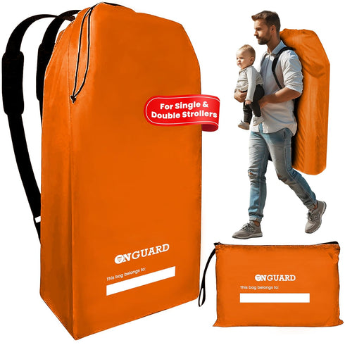 OnGuard - Double Stroller Bag with Storage Pouch | Stroller Travel Bag