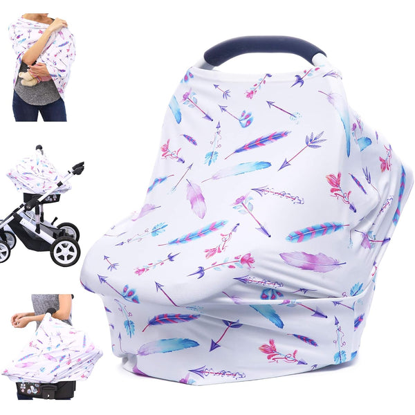 Car Seat Covers for Babies - Multi-use Breastfeeding Covers, Carseat Canopy, Baby Shower Gifts