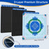 oiikain 2025 32.3 Inch Mahjong Mat Upgraded No-Crease & No Odor Design, with Waterproof Velvet, Non-Slip PU Silicone