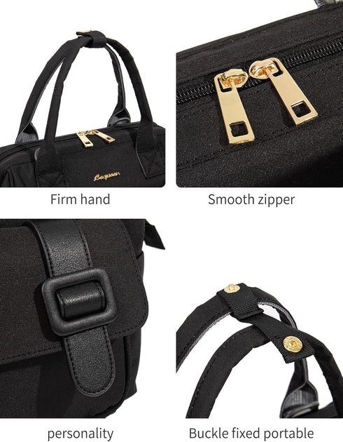 MEYTEILAY Diaper Bag Tote Baby Changing Bag Large Baby Bags for Mom Multifunction Travel Nappy Bag Small Black