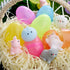 24 JOYIN Pcs Easter Prefilled Eggs with Mochi Squishy Toys, Animal Stress Reliever Squishy Toy for Glitter Transparent
