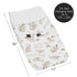 Sweet Jojo Designs Floral Leaf Boy or Girl Baby Nursery Changing Pad Cover - Gender Neutral Ivory Cream Beige Taupe
