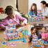 955 Set,Seaside Set,STEM Helicopter,Yacht,Sailboat,Christmas 6-12+ WINGIFT Piece Beach House Building Beach Villa