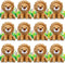 VercanMonth 12 Pieces Lion Plush Set 6 Inches Cuddly Lion Stuffed Animal Soft