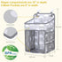 Accmor Grey Cloud Hanging Baby Diaper Caddy Organizer, Diaper Stacker for Changing Table, Crib, or Wall