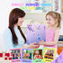 MAIGOZON 56 Set Mermaid Art Craft Kit for Kids, Piece with Pencil Case, Markers, Crayons, Gel Pens, Erasers, Stencils